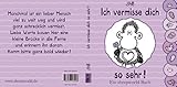 Ich vermisse dich so sehr! Ich vermisse dich so sehr!
